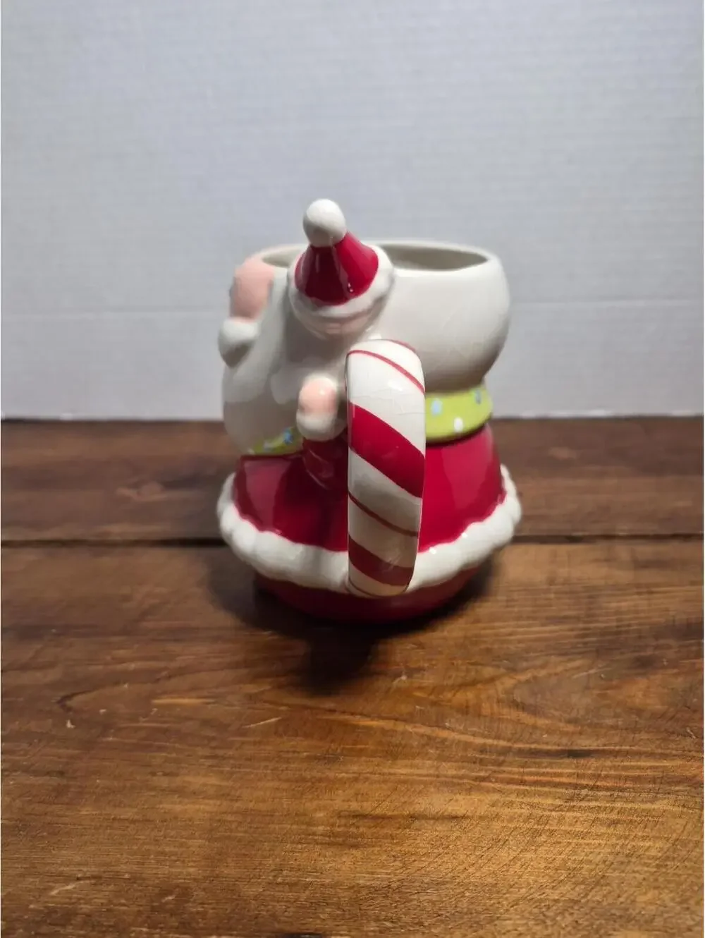 Target BE MERRY - SANTA CLAUS with Hat Mug Red White Holiday 2008 Christmas A688